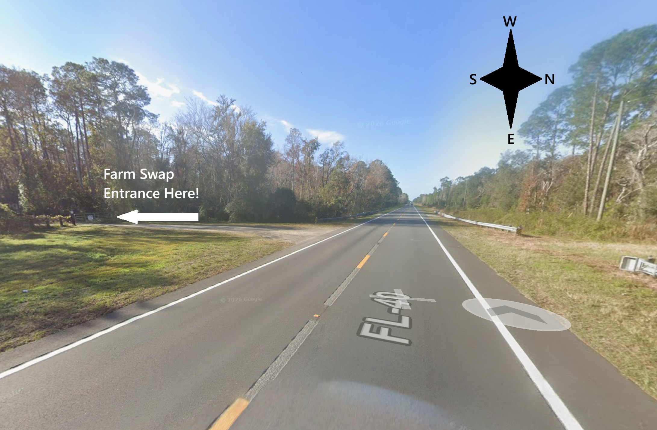 Farm Swap Entrance from the East